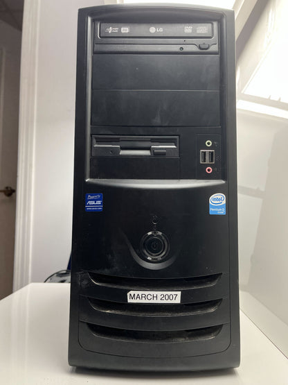 CUSTOM RETRO GAMING PC PentiumD3.40GHz nVidia GeForce210 1GB RAM 200GB HDD No OS