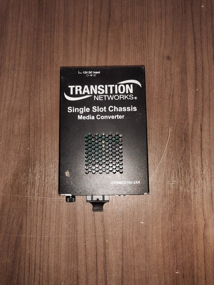 Transition Networks CPSMC0100-2XX Single Slot Chassis Media Converter