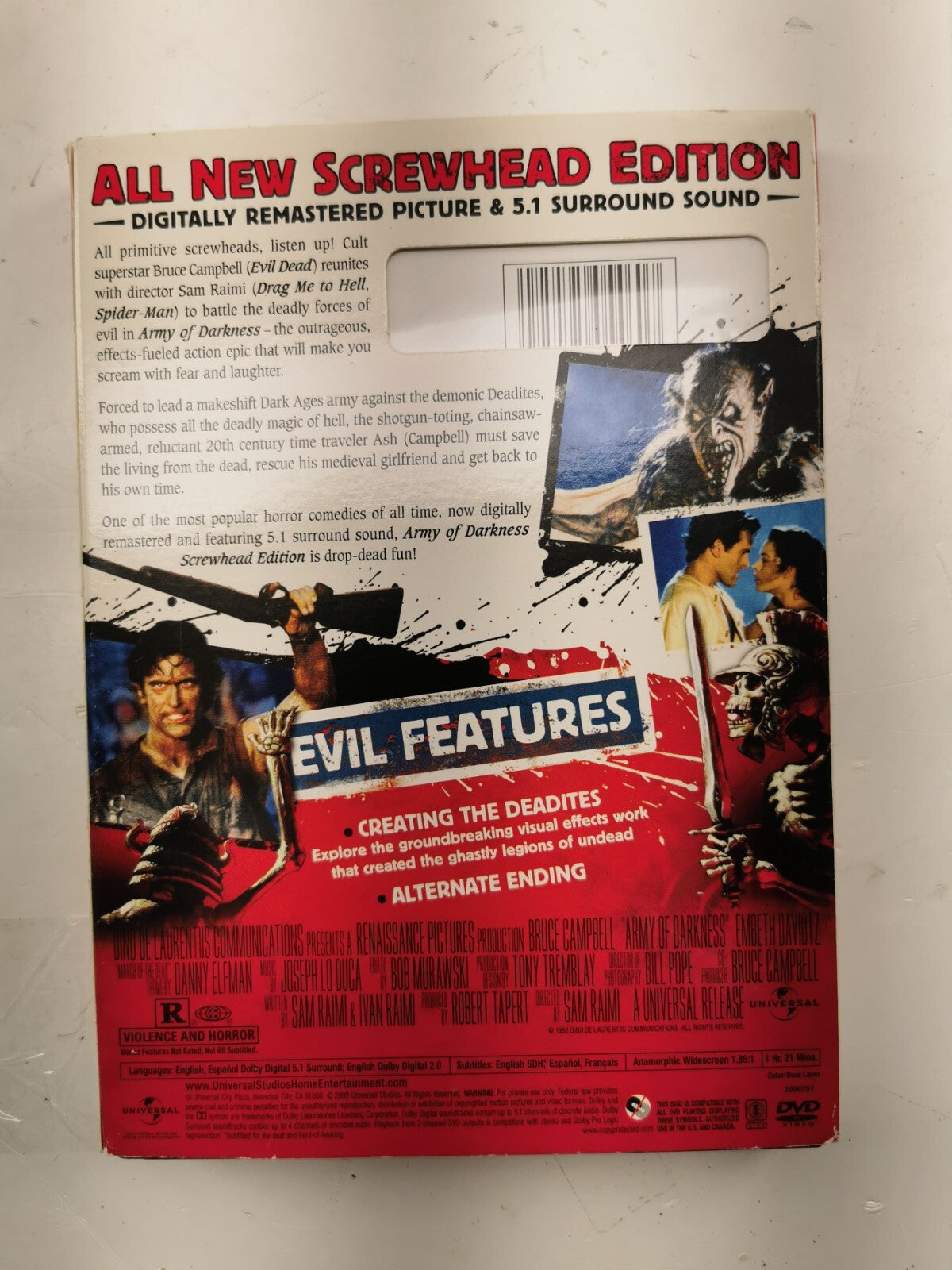 Army of Darkness (Screwhead Edition) DVD