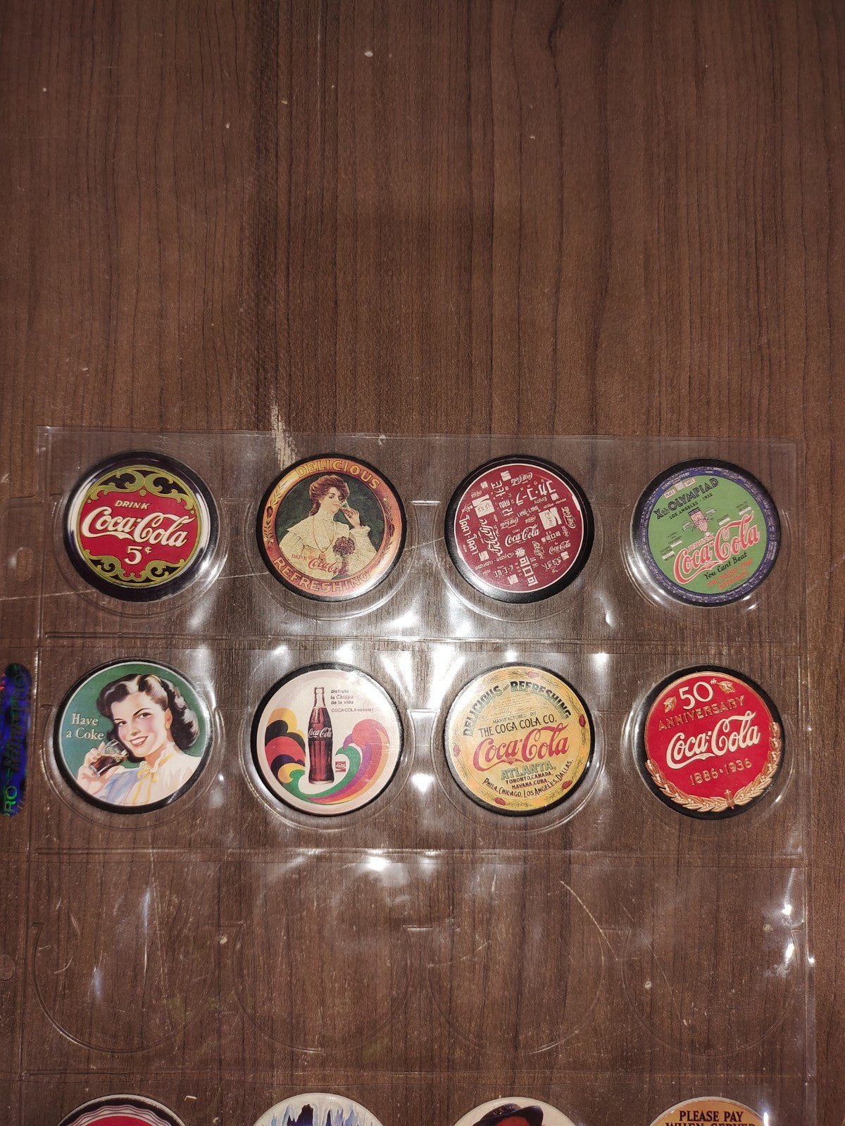 Vintage Rare Collectible - Coca-Cola Coke Caps - Set of 16