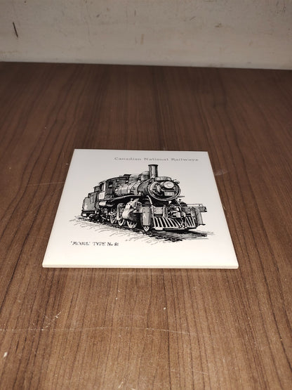 Vintage 1970’s Canadian National Railways Safety Award Ceramic Wall Plaque Train