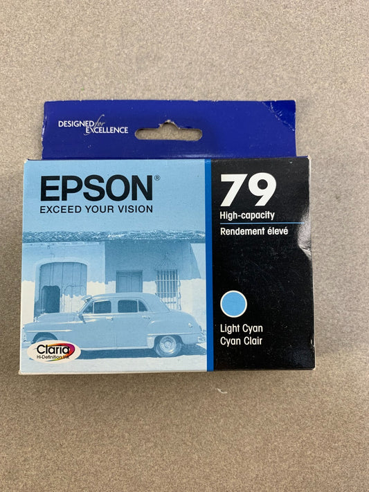 Claria Epson 79 High Capacity Cyan Ink Cartridge New Expired 10/2014 Blue