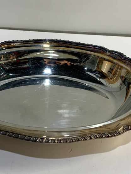 Vintage Silver Plated Tray Primrose Plate Lead Mounts EP Copper 036