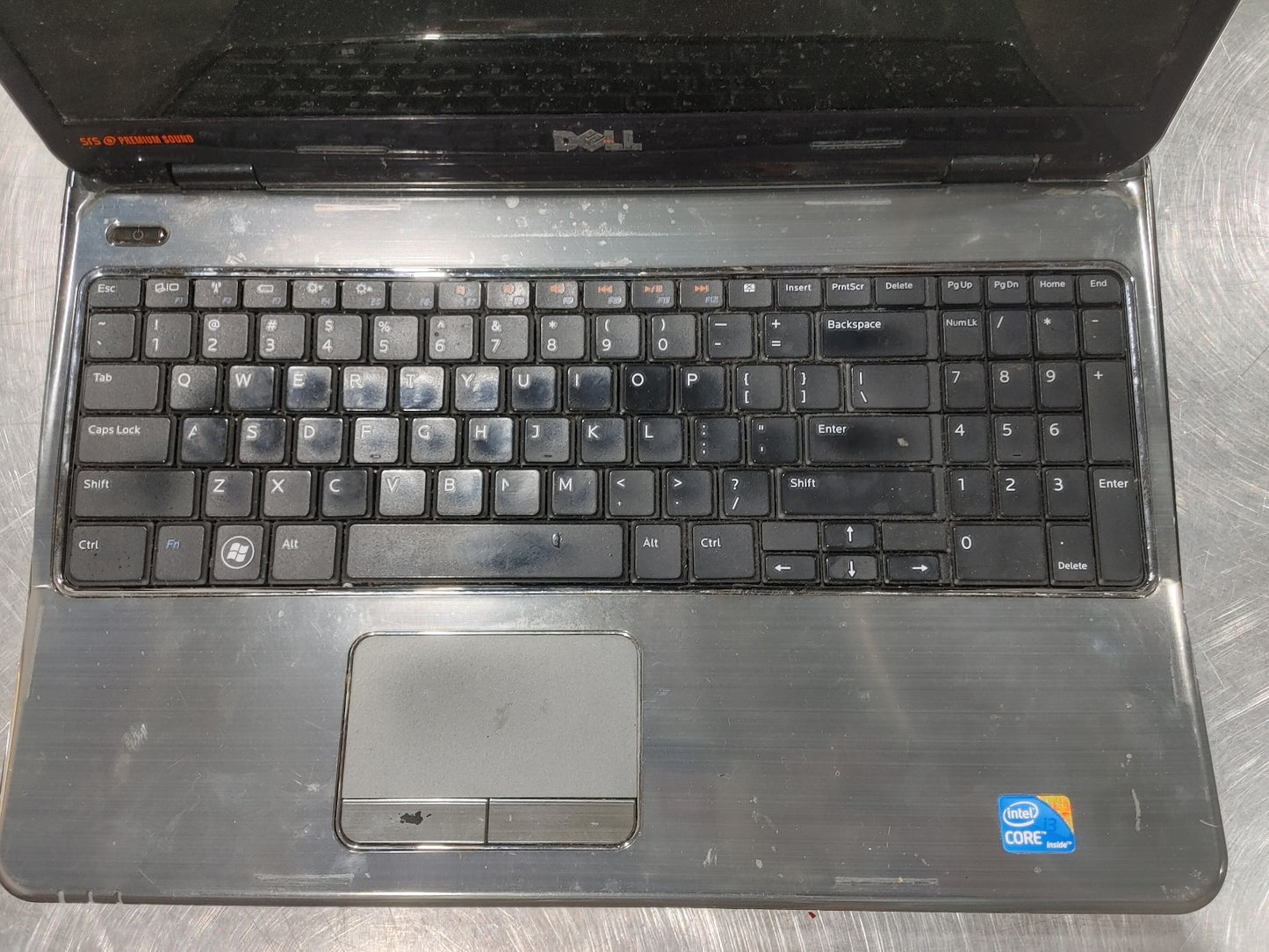 Dell Inspiron N5010 Laptop Black Fair Condition No RAM No HDD For Parts Untested