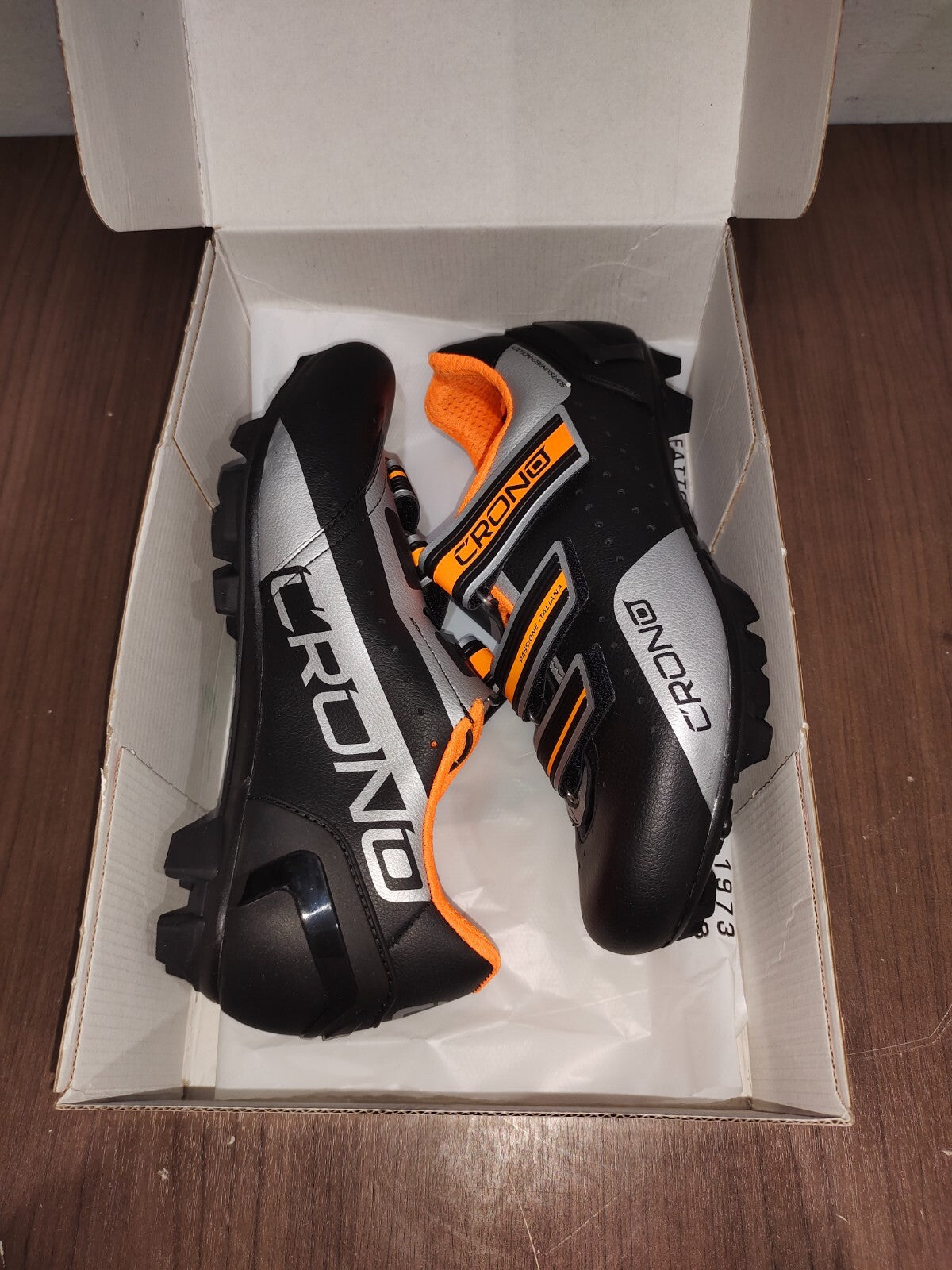 Crono CX-4-17 MTB NYLON Black Orange Shoes - Size - 42.5 (EUR)
