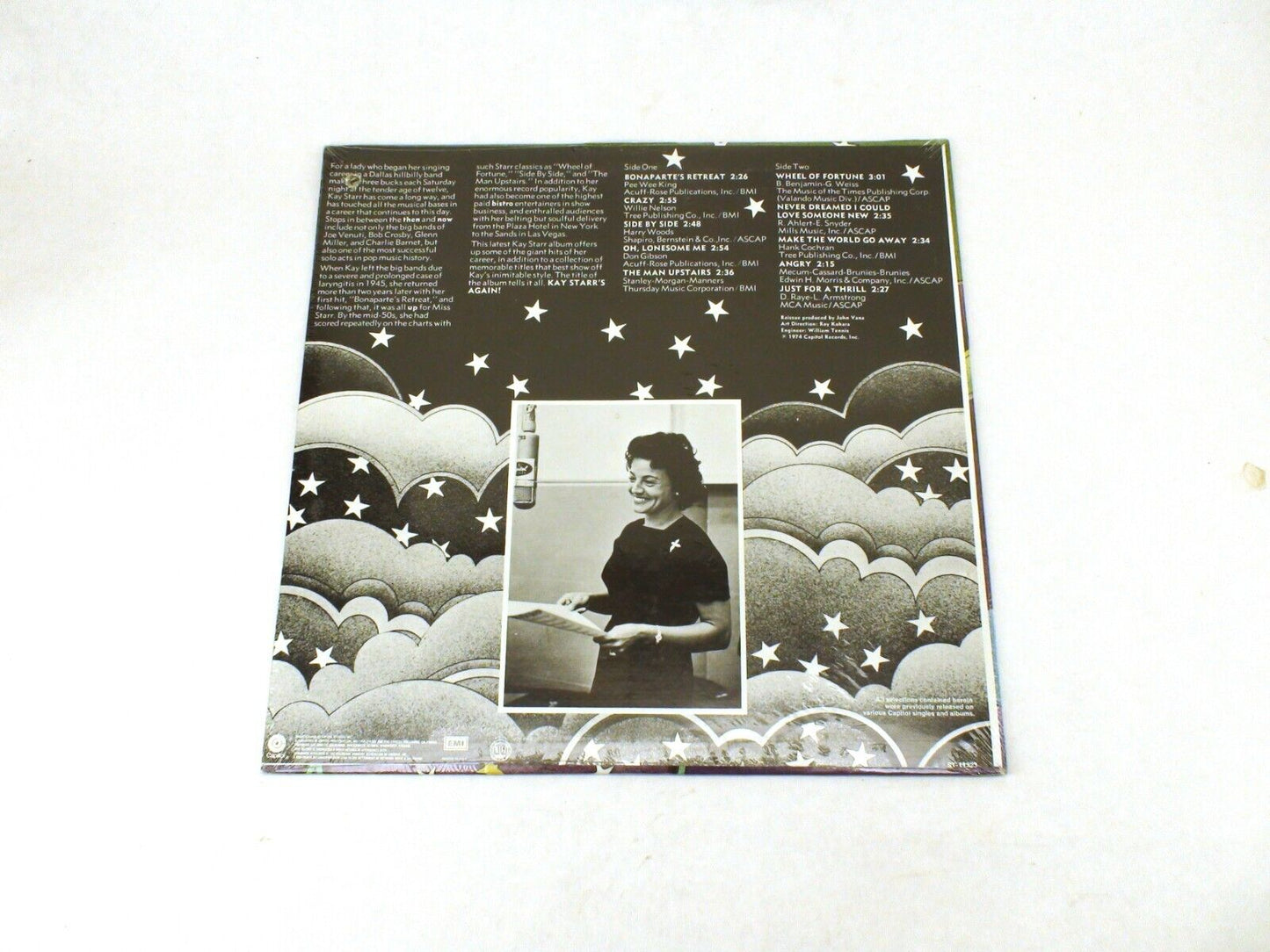 Vintage Elegance: Kay Starr's 'Again' Vinyl LP 1974 - Sealed, Hole Punched