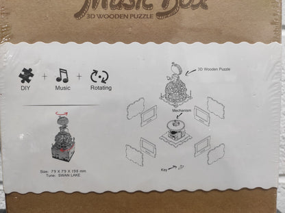 3D Wooden Puzzle Midsummer Night’s Dream Crank Music Box Robotime DIY Wooden