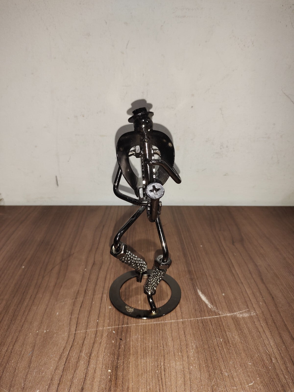 Scrap Metal Art, Figurine welded from nuts and Bolts