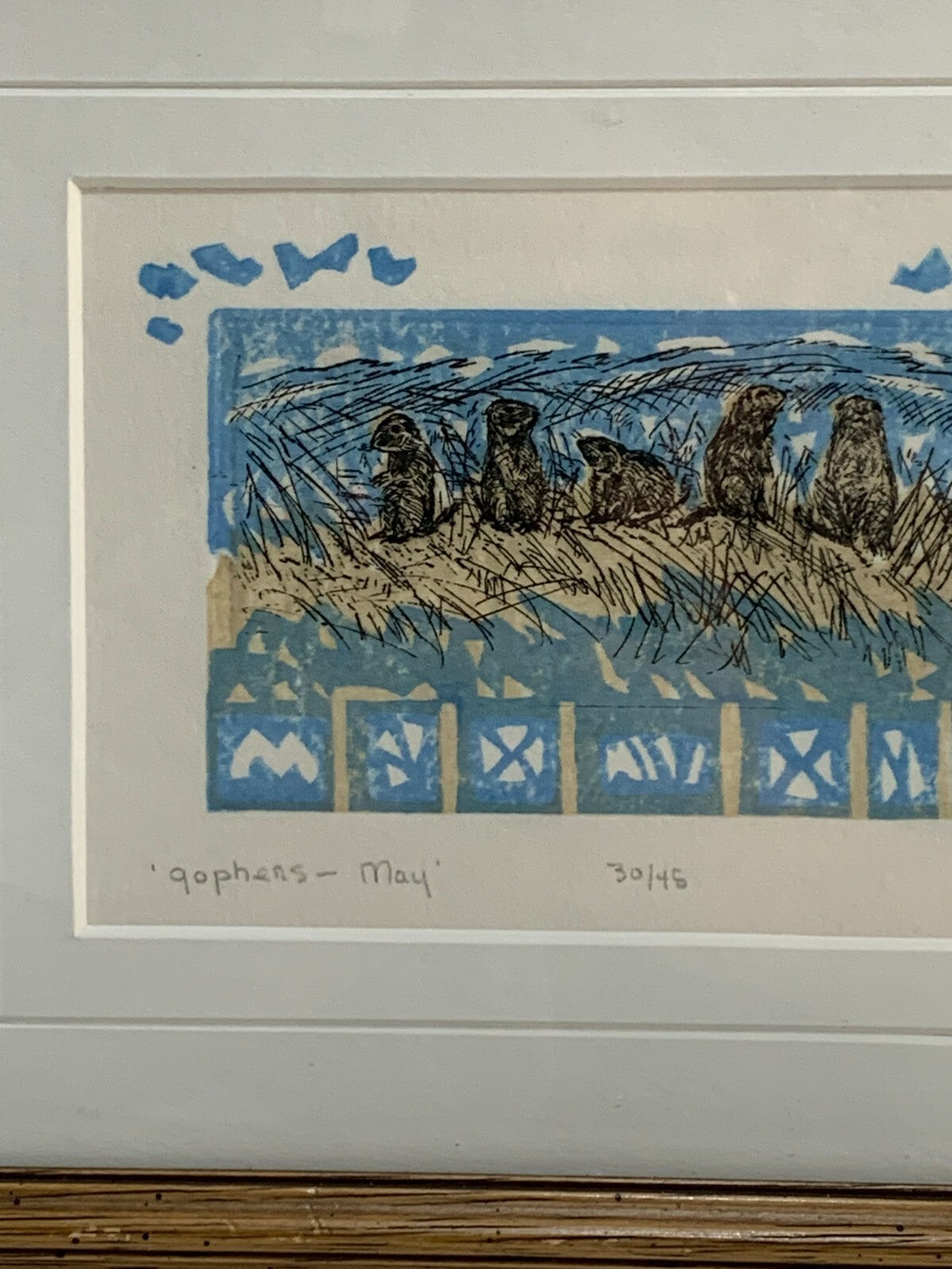 "Gophers - may" Painting By H. Mackie, 30/45