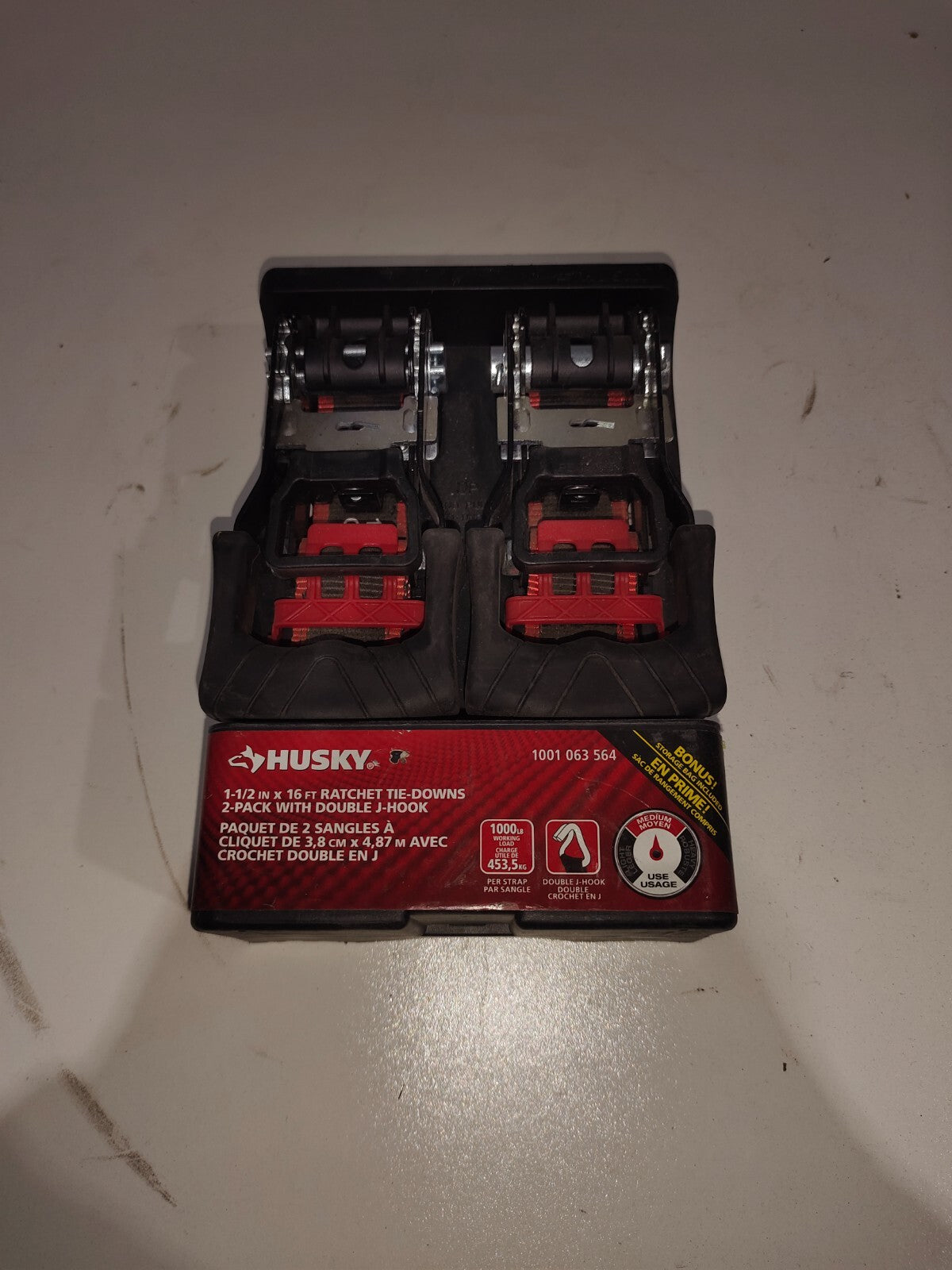 Husky 16' X11/2" Ratchet Tie Down 1,000 Capacity - New
