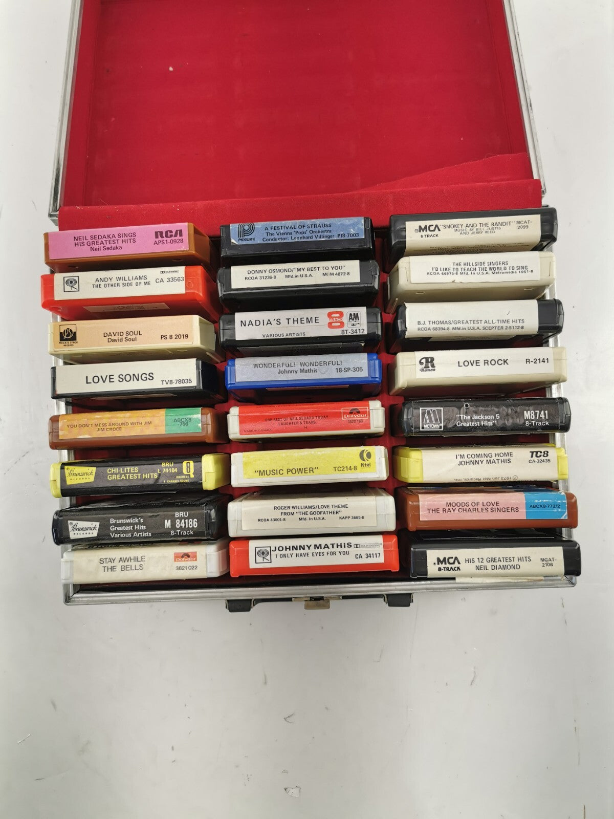 Vintage 12 Track Tapes and Cary Case