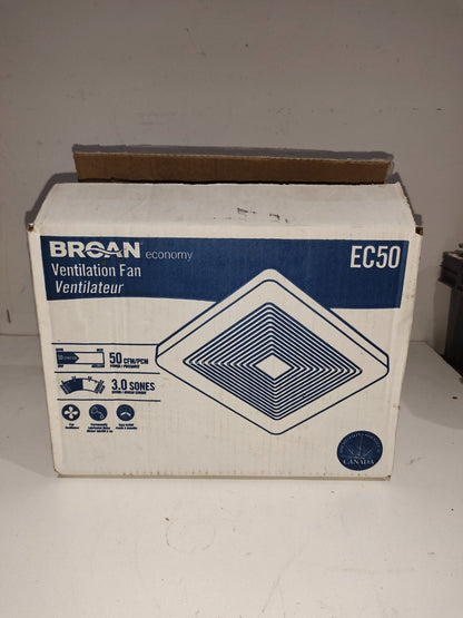 Broan EC50 Grille Upgrade, White Ventilation fan