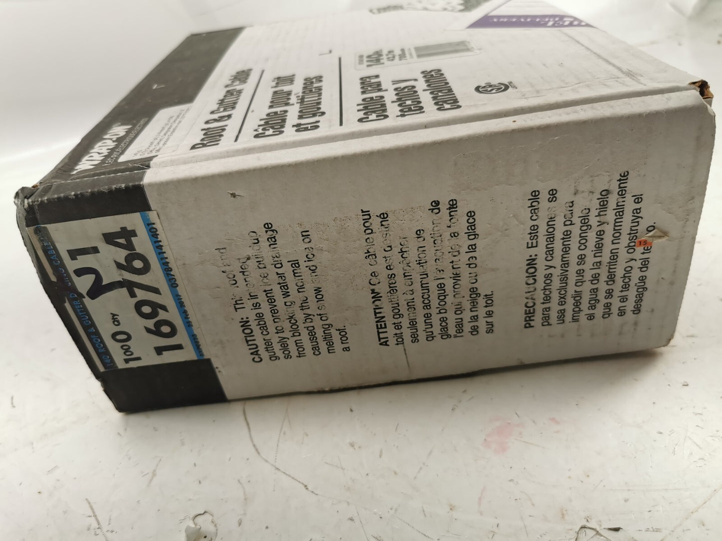 Wrap-On roof & gutter cable 140ft, 42,7m, 700 watts
