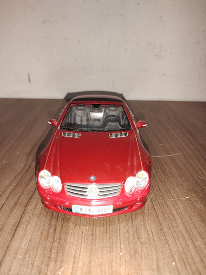 Maisto Mercedes-Benz SL-Class - Maroon - 1:18 Scale - Diecast Model Car