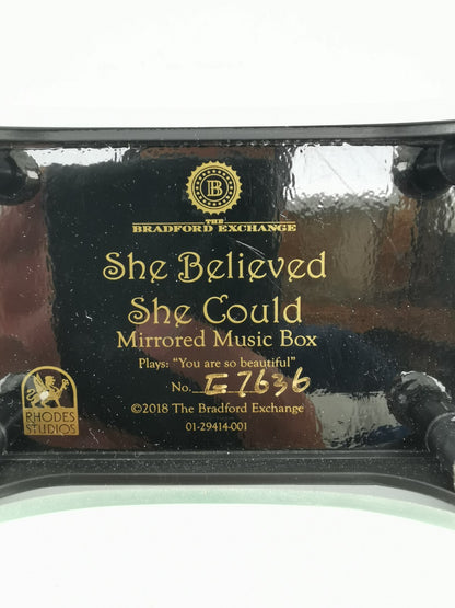 "She Believed She Could So She Did" Personalized Music box