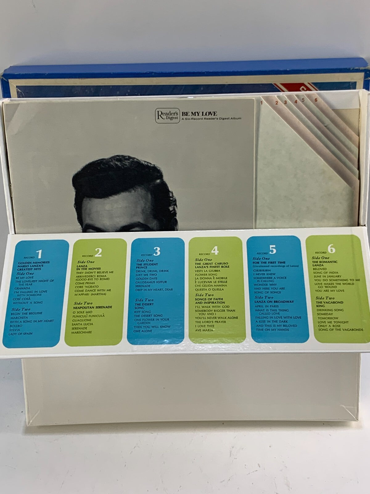 Be My Love The Golden Voice of Mario Lanza 6 LP Box Set Album Readers Digest EX
