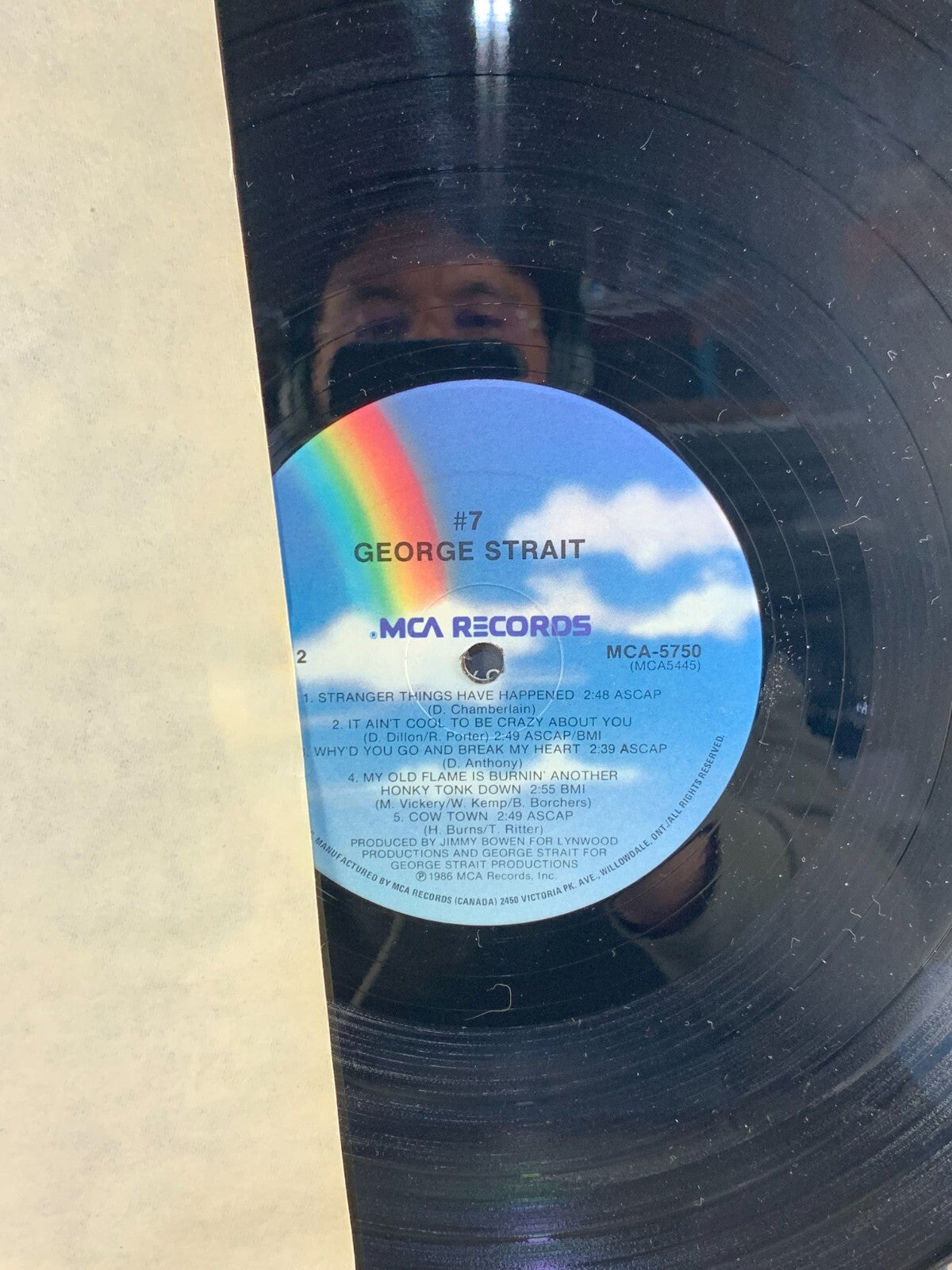 George Strait Quilt Block #7 MCA-5750 Country Album