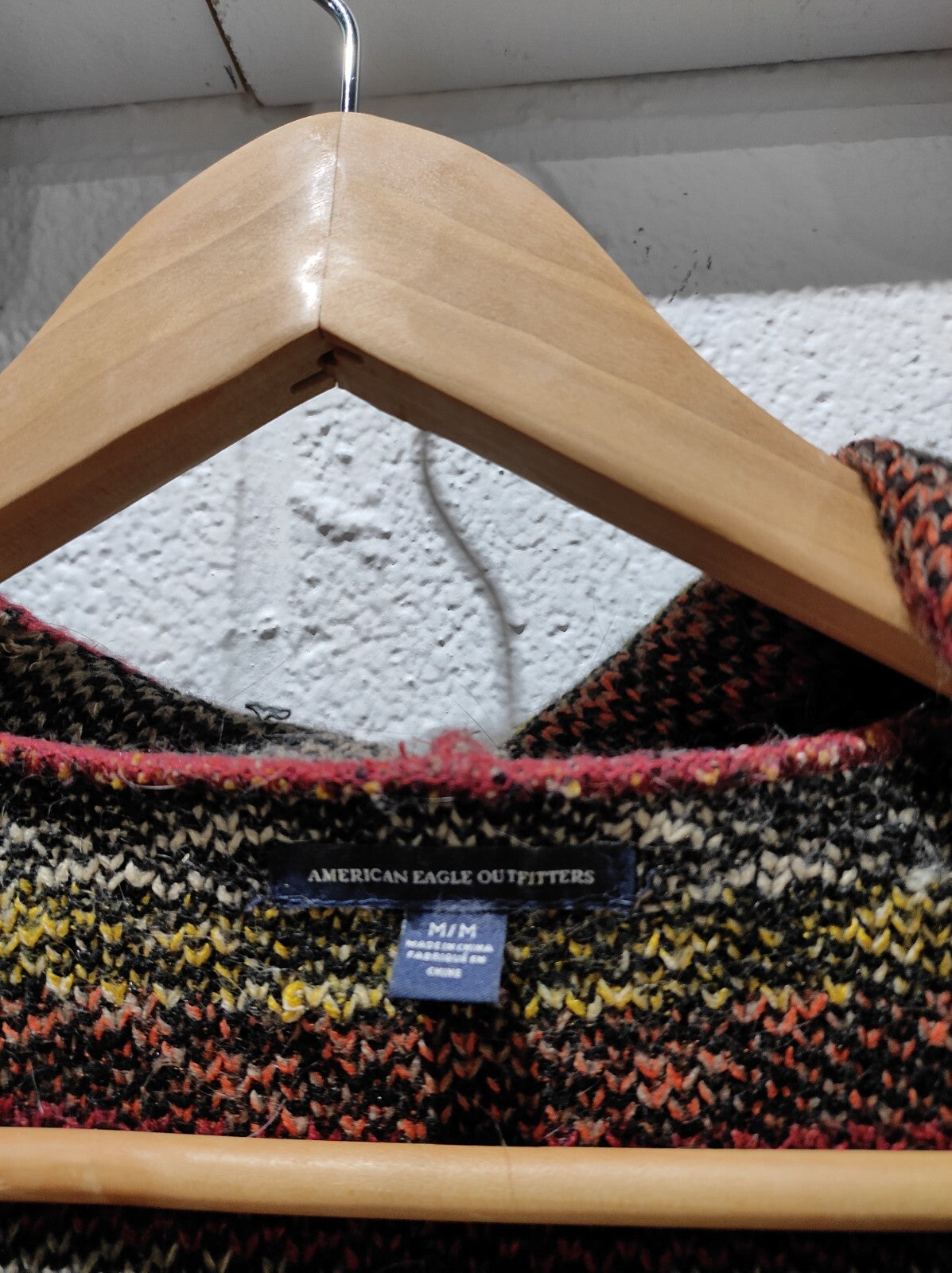 American Eagle Outfitters Women's M Southwestern Fringe Blanket Poncho Sweater