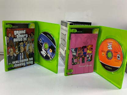 Grand Theft Auto Double Pack (Microsoft Xbox, 2003) complete w/ Manual & poster