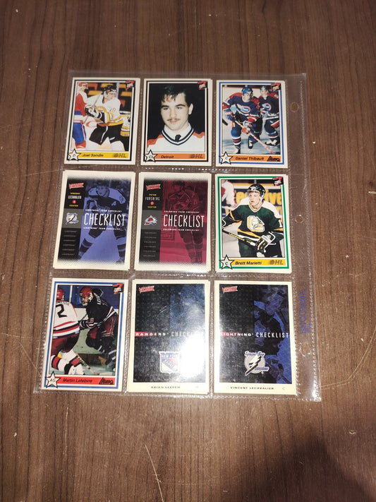 Vintage Rare Collectible - Assorted Ice Hockey Cards - Set of 18 Cards - 3