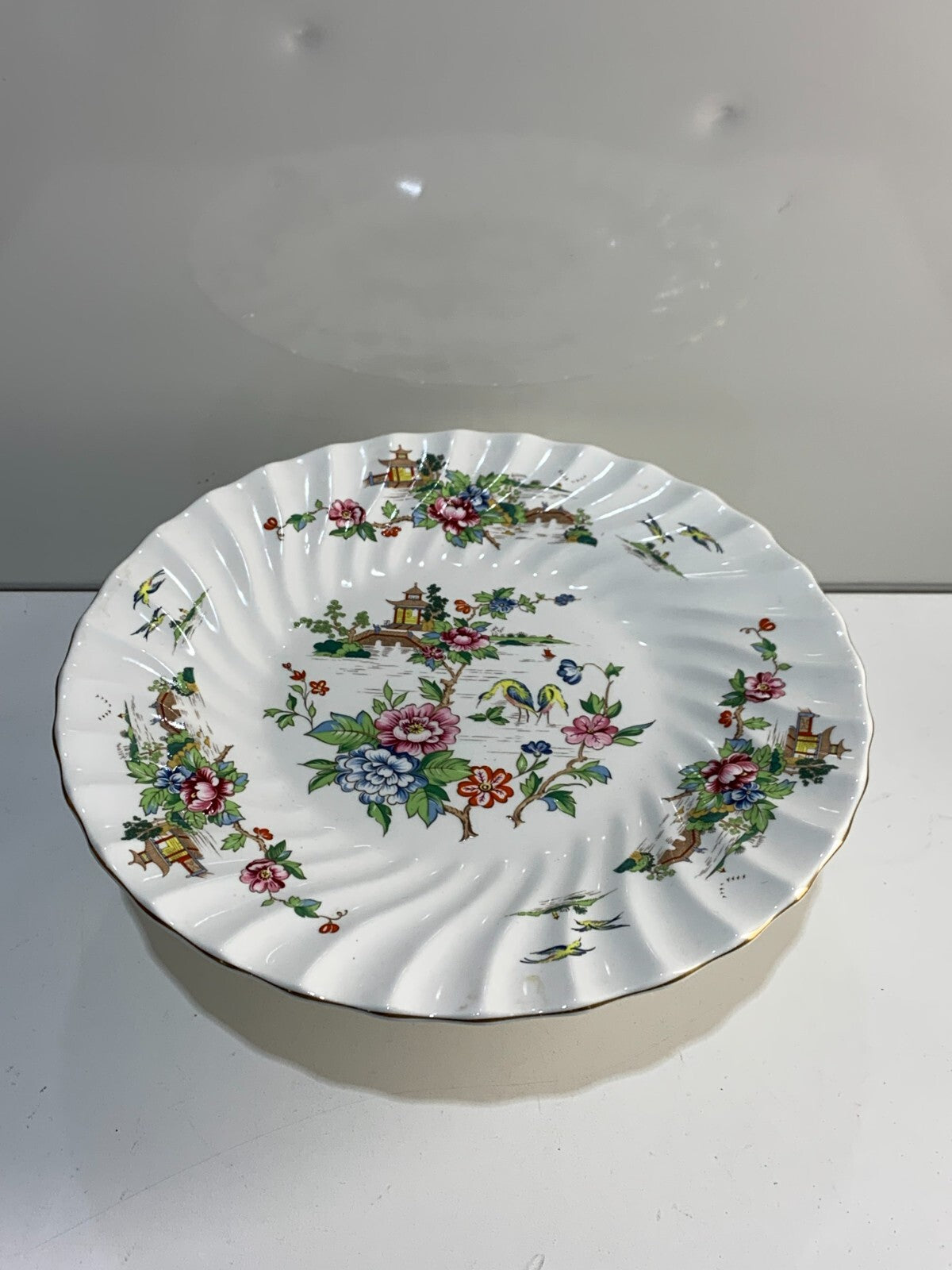 Crown Staffordshire Cake Stand Pagoda Pattern