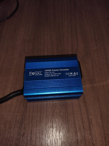 Foval 150W Power Inverter 12V DC to 110V AC Converter MT-MX 150W-3