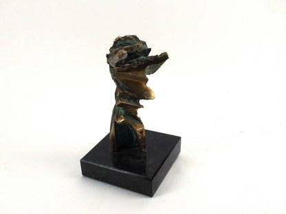 Celine G. Lapointe - Abstract Completed Drill Bore, Bronze Statue - Canadian Art