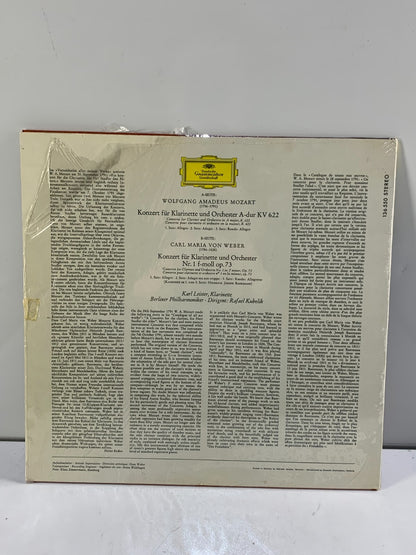 DG 136 550 - MOZART/WEBER -Clarinet Concertos LEISTER /KUBELIK- Ex LP Record