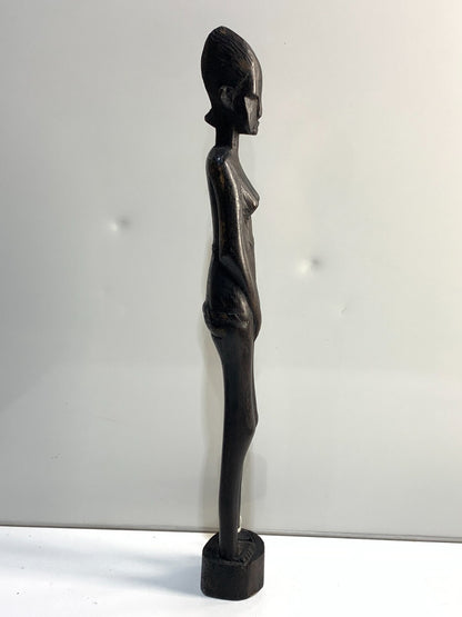 Vintage Besmo Kenyan Carved Woman
