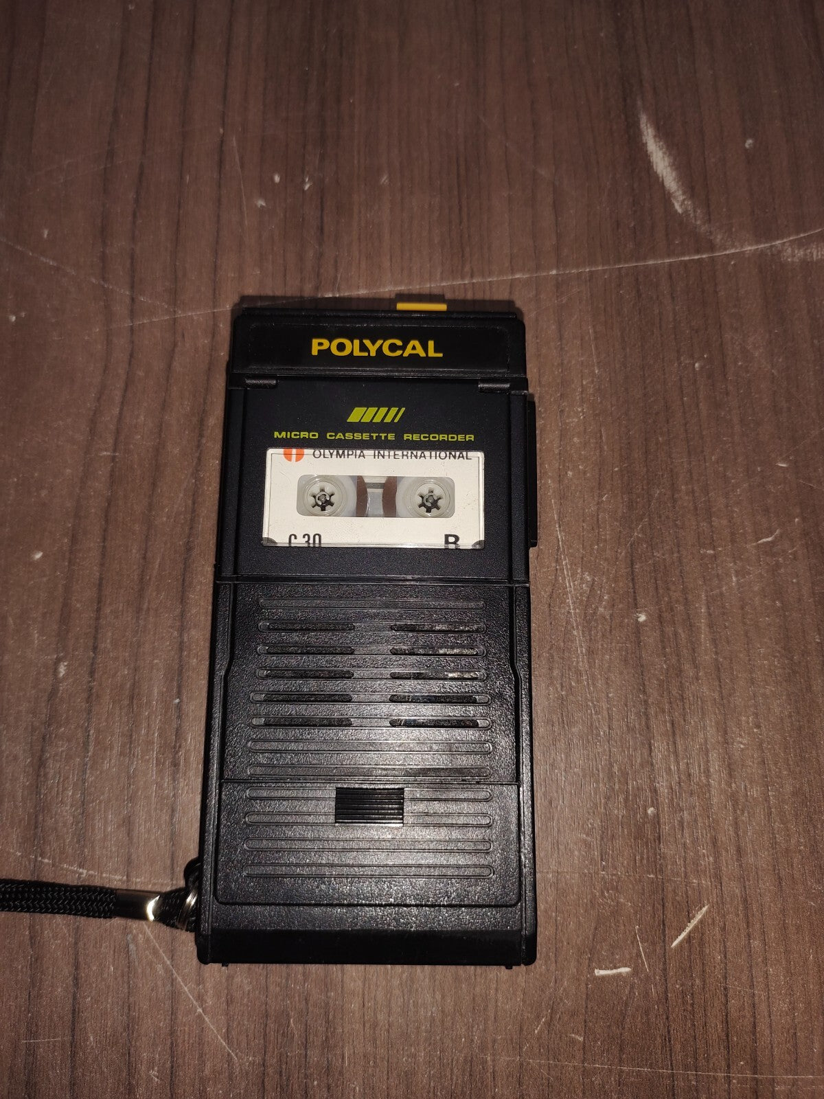 Quartz Alarm Clock Calculator - Polycal Micro Cassette Recorder