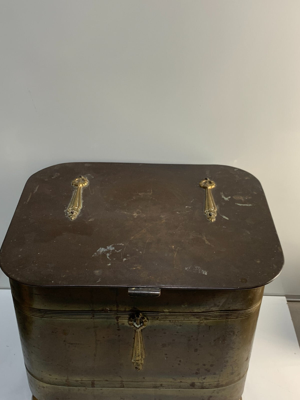 Antique Metal Trunk