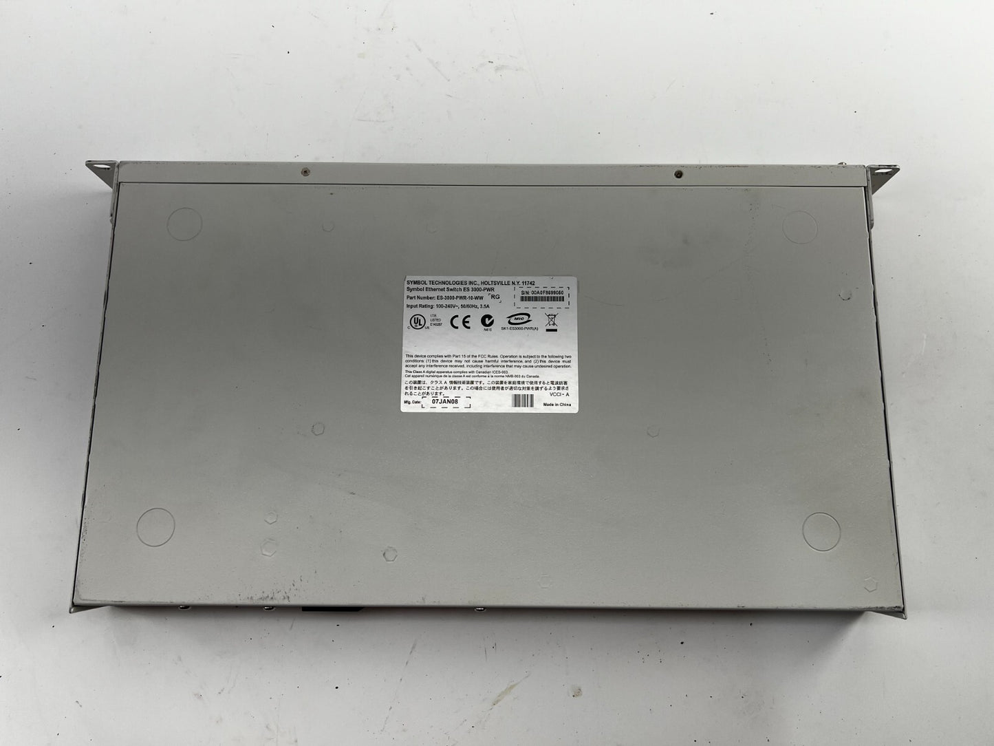 GOOD Symbol 24-PortEthernetSwitch ES-3000-PWR-10-WW Enterprise 10/100 Base-T PoE