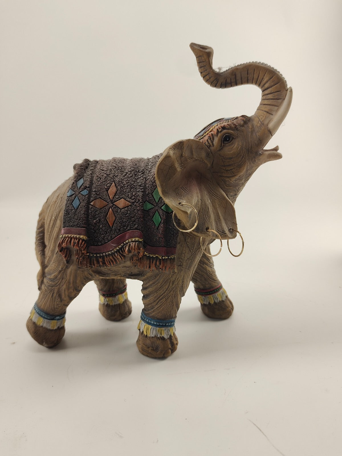Brown Elephant Figurine - Porcelain