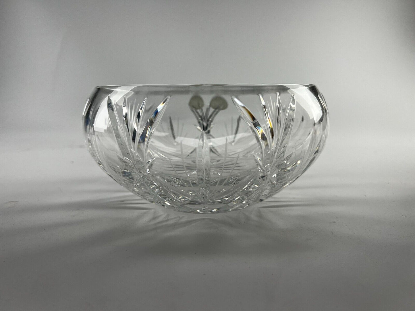 Bohemian Lead Crystal Cut Glass Bowl