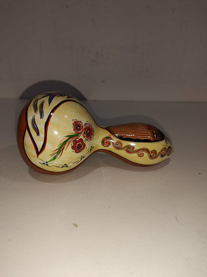Vintage Wood Hand Painted Rattle Toy