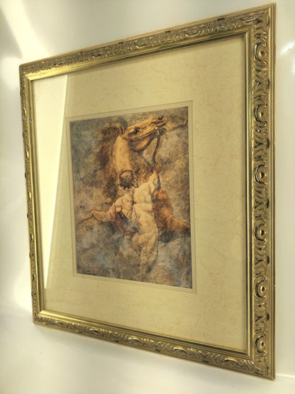 John Parrish Spirit I Man with Horse Framed Art Print