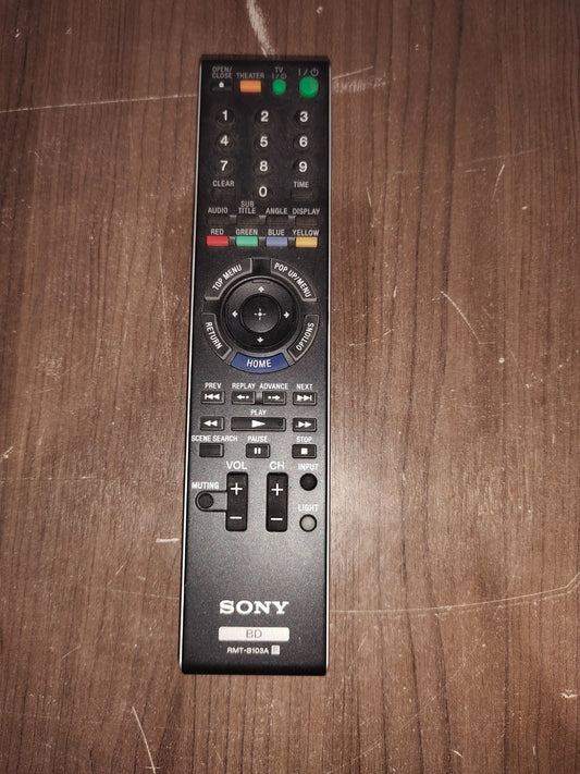 Sony BD RMT-B103A Blu-Ray DVD Remote Control