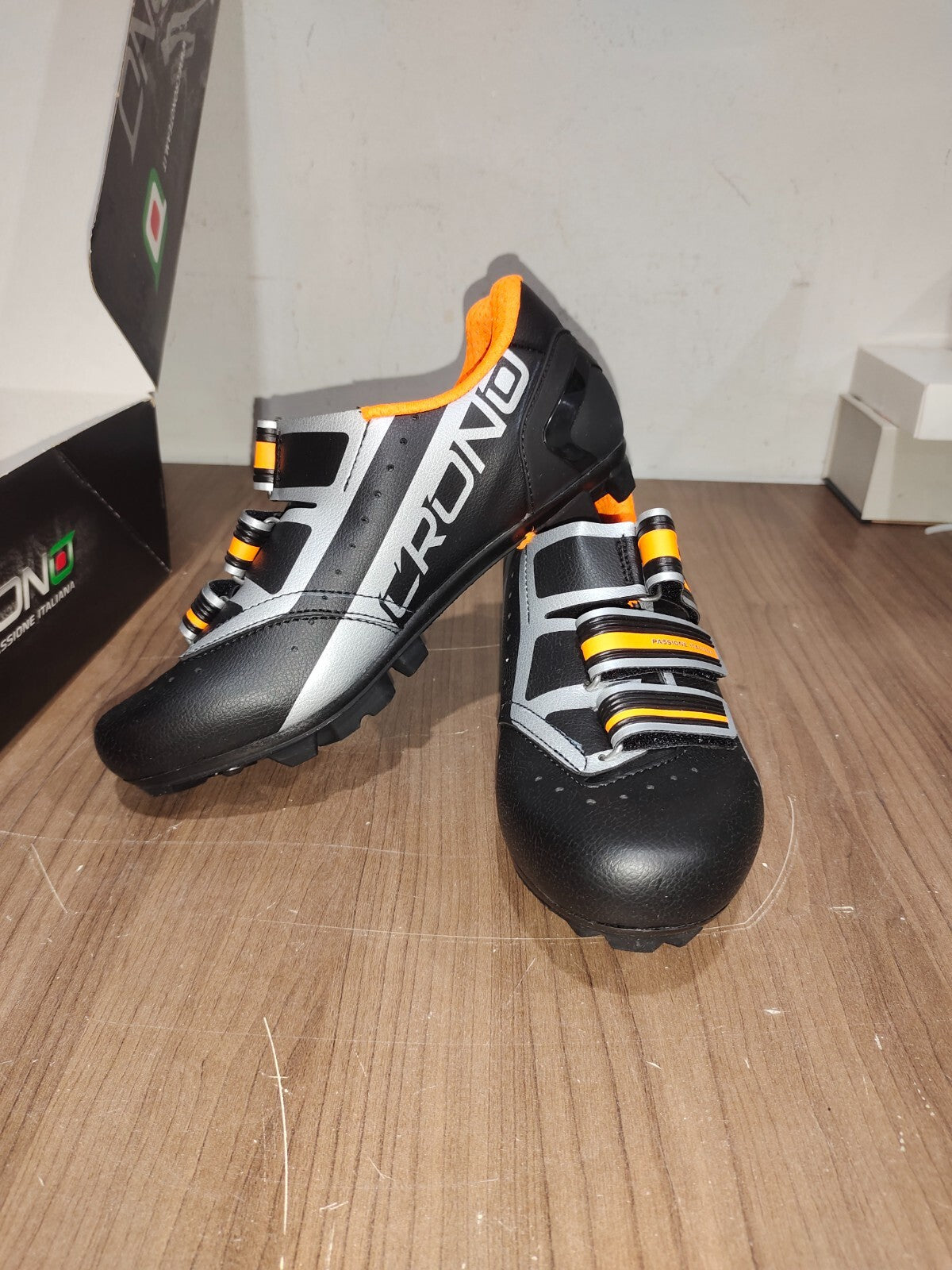 Crono CX-4-17 MTB NYLON Black Orange Shoes - Size - 40 (EUR)