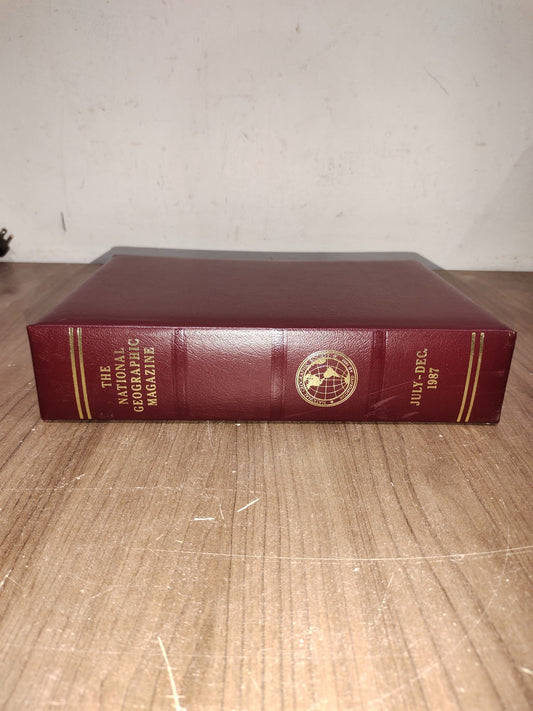 National Geographic - 1987 - July-December - Case Faux Leather - Magazines