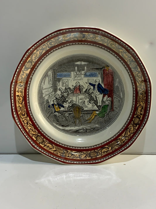 Adams England Mr Pickwick Addresses the Club Plate Charles Dickens