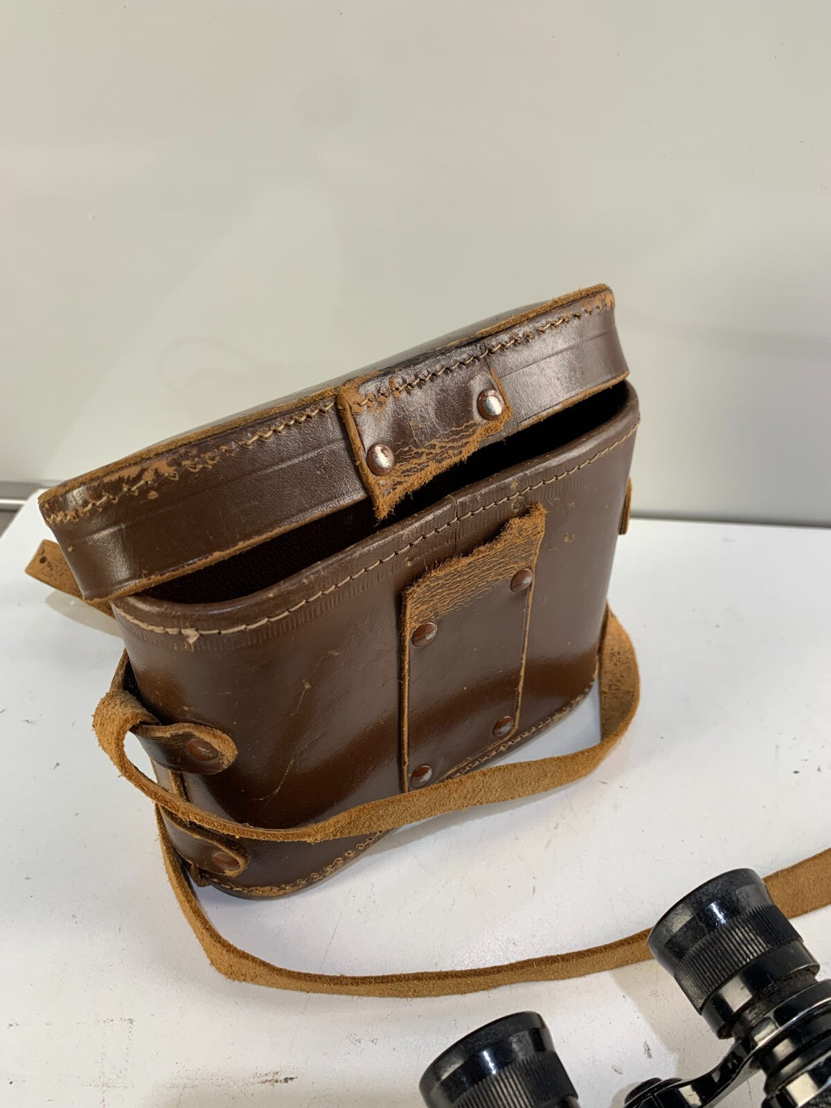 Vintage Imperex Paris Extra Luminous Binoculars With Leather Case