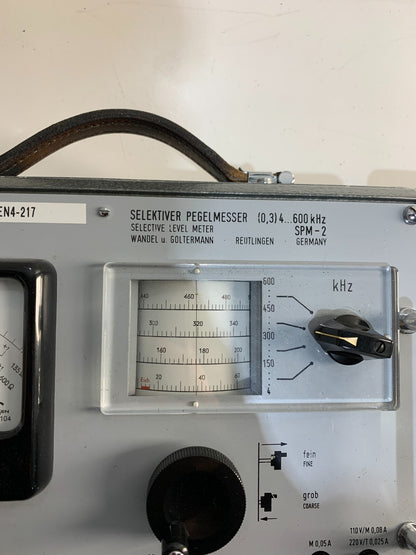 Wandel & Goltermann SPM-2 / SPM2 Selective Level Meter