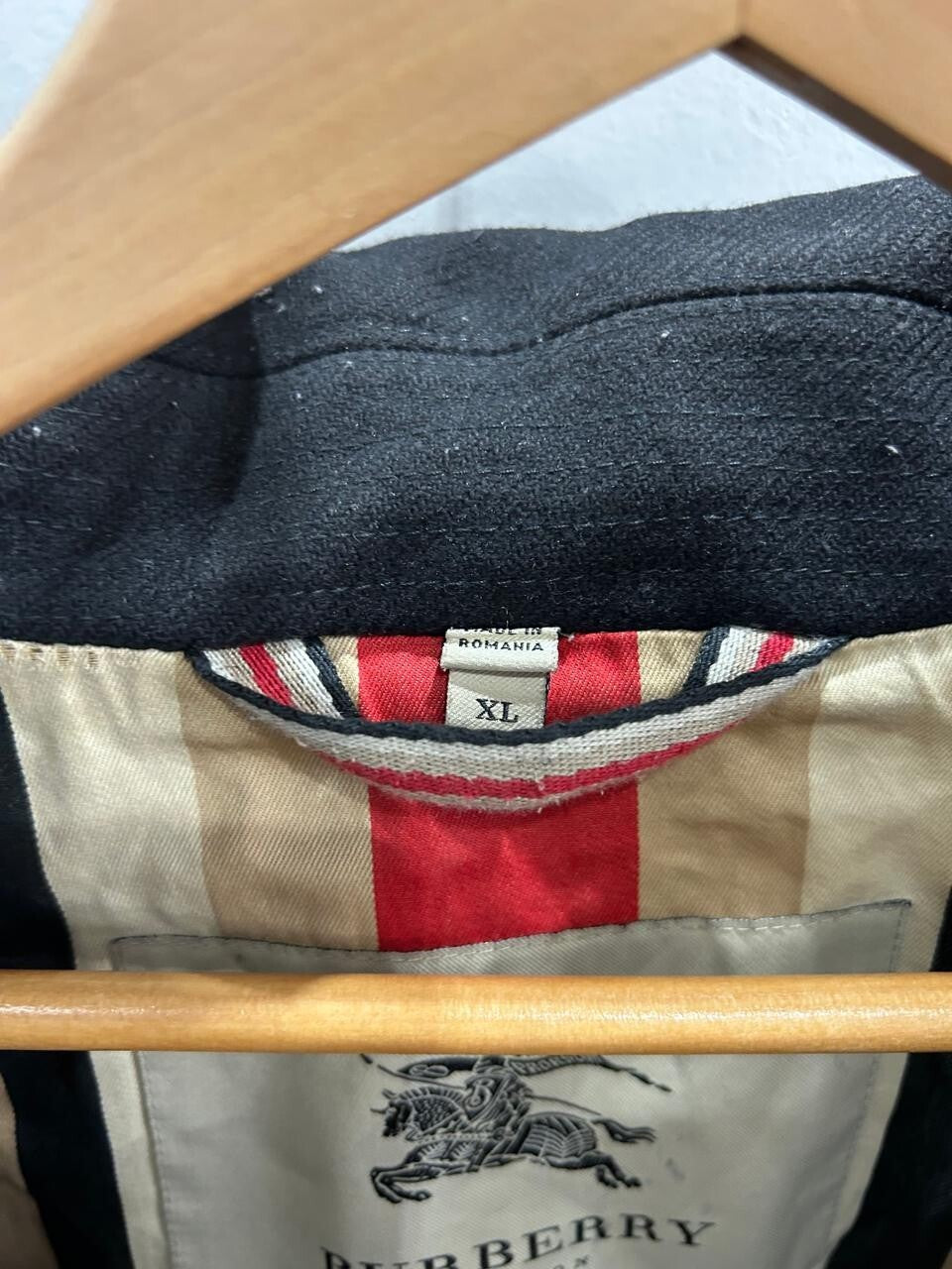 Burberry London Black Coat Size XL