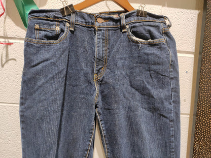 Vintage Levis 505 Straight Leg Mom Jeans Size 12 S Dark Wash USA