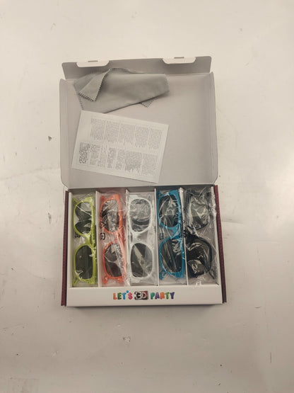 LG NEW Lot 5x Cinema 3D Glasses AG-F215 Party Pack Family Bundle Multicolor