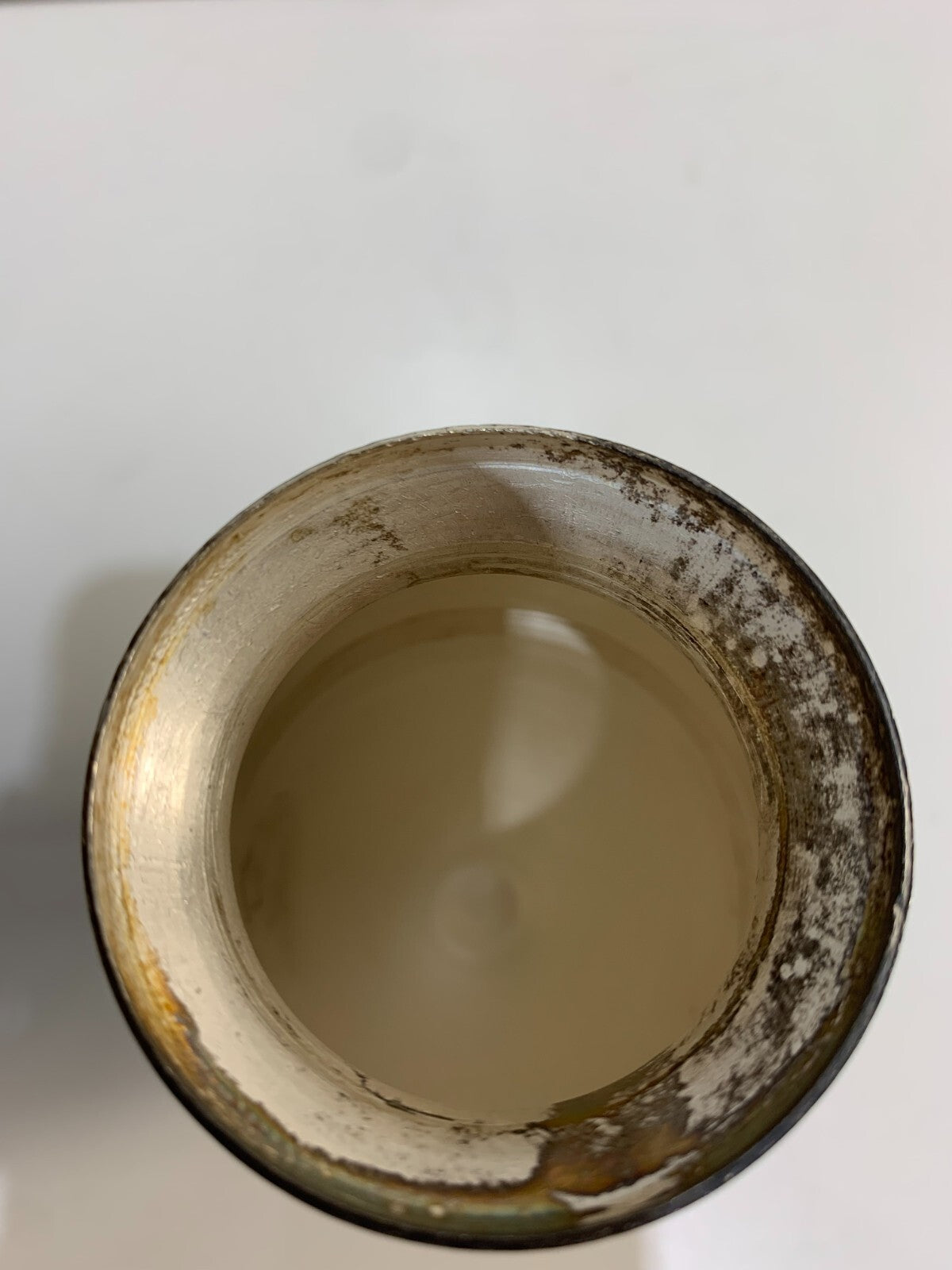 Egyptian solid silver miniature amphora with stand and lid.