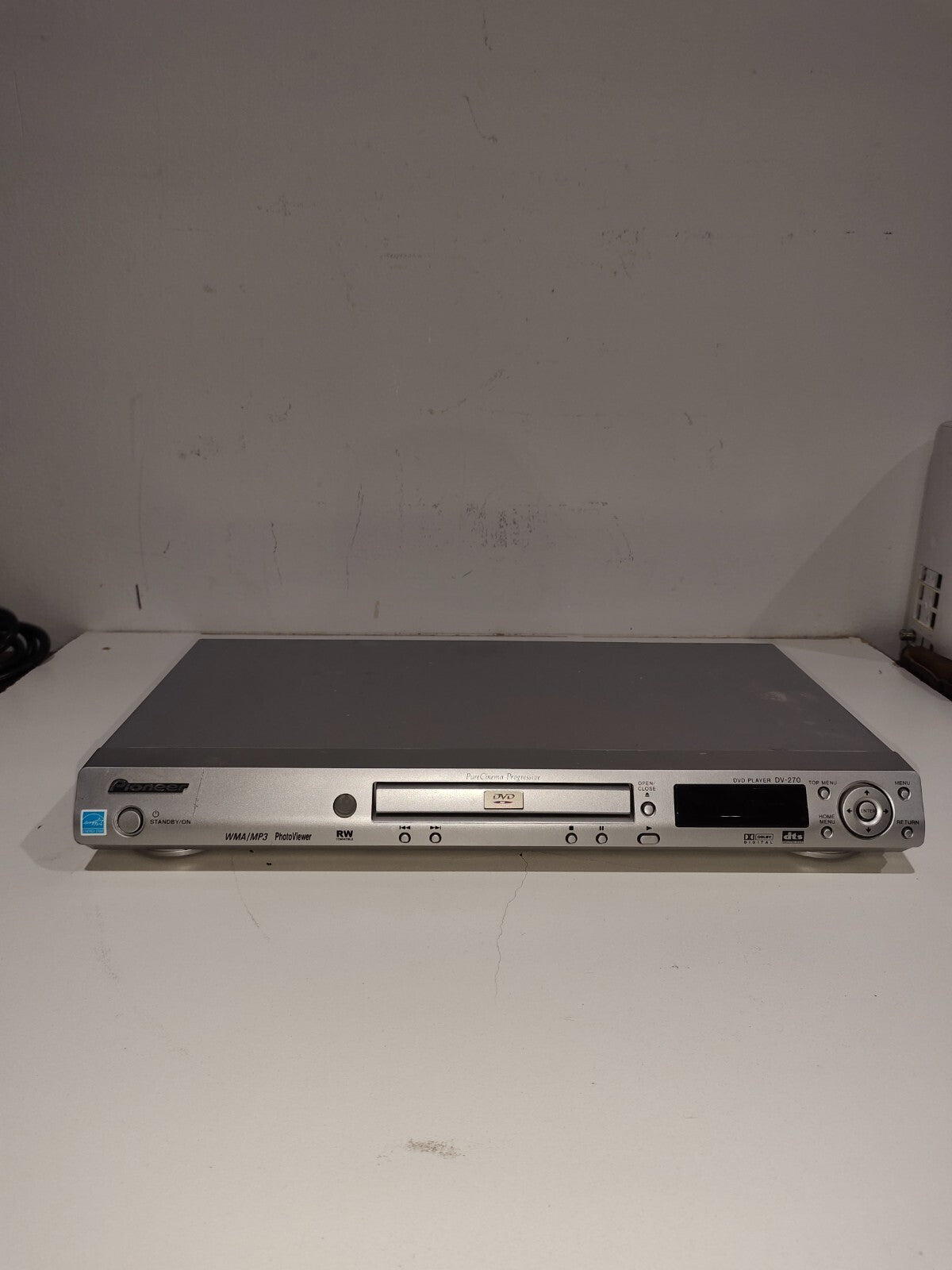 Pioneer DV-270-S DVD/CD/Video CD Player No Remote - Untested