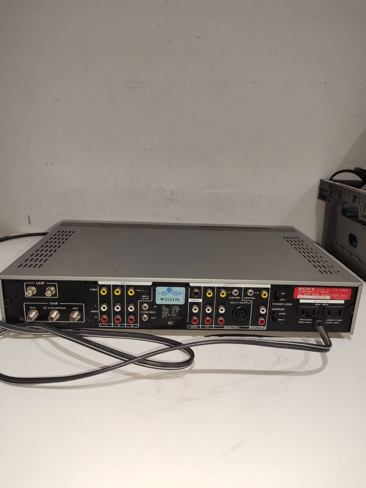Sony VTX-1000R Component TV Tuner