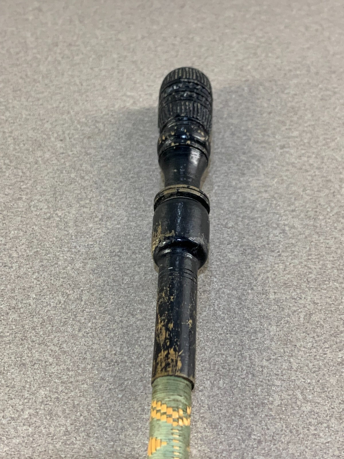 Vintage bamboo pipe Engraved.