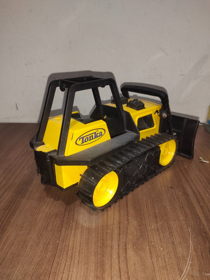 Tonka Steel Bulldozer Vehicle 12", Yellow - T05 - 2012